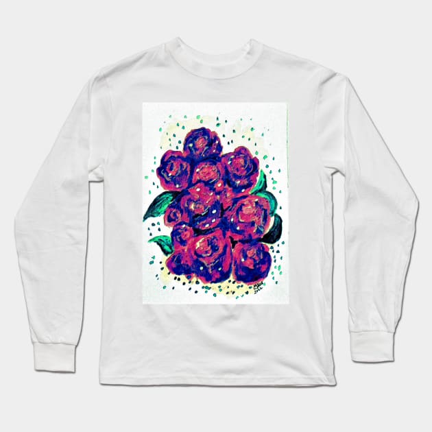 Designer Roses No7. Long Sleeve T-Shirt by cjkell